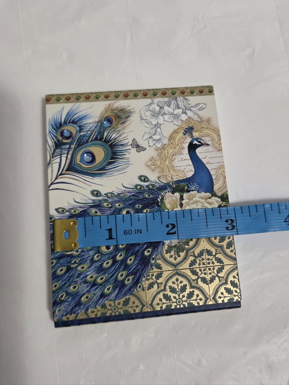 Peacock Print Notepad & Notes Set - Blue & Green - Picture 9 of 11
